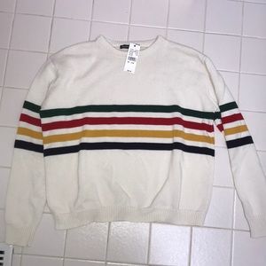 BRANDY MELVILLE RAINBOW SWEATER, NWT